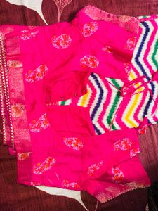 Multi color leheriya Saree