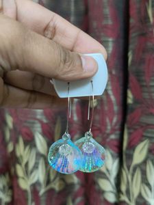 Sparkly Iridescent Shell Earrings
