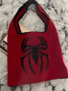 Handmade Spider-Man Crochet Sling Bag