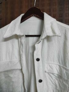 SALE 🛍️ Oversized Corduroy Jacket White Unisex