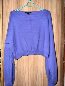 Forever 21 Cropped Knit off shoulder Sweater