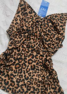 Leopard Print Halter Top