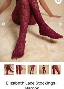 Theatre Maroon Stockings