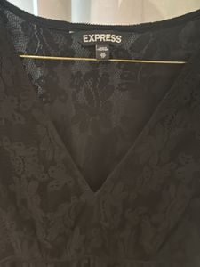 Elegant Black Lace Dress EXPRESS US