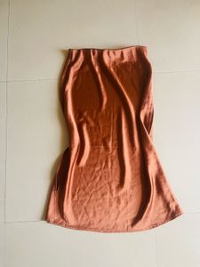 Satin Midi Skirt