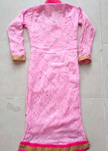 Pure georgette mirror Work wedding suit
