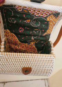 Woven Balinese Crossbody Bag