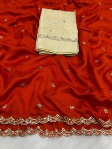 Premium Vichitra Silk Saree