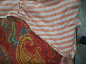 Striped Bell Sleeve Top with freebie tshirt