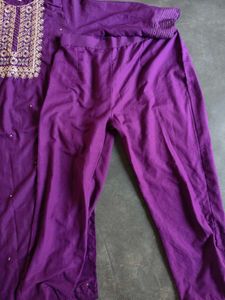 Elegant Purple Kurta Set