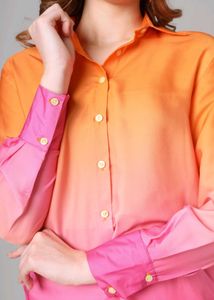 Ombre Button-Down Shirt