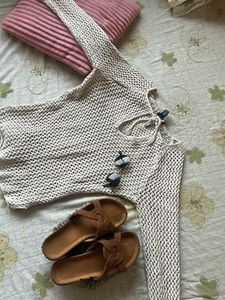 Crochet Long Sleeve Top