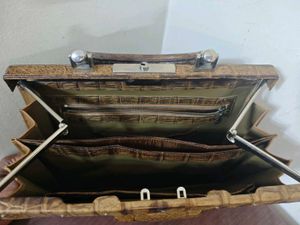 Vintage Alligator Top Handle Bag