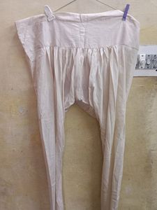 Women's Purple Kurta With Cream Churidar