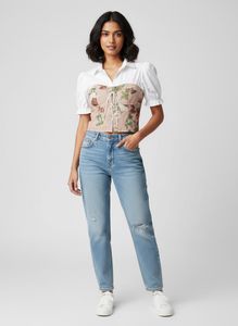 H&M Floral Corset Top with Blouse