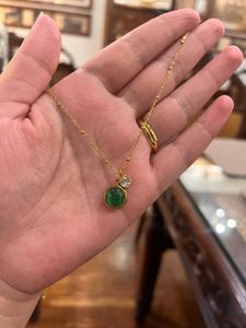 Elegant Green Gemstone Necklace