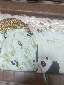 Cute Panda Bamboo Pajama Set
