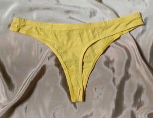 Comfortable Yellow Thong Panty