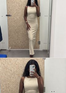 Cream bodycon dress