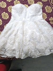 White Pretty Tube Dress