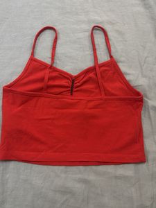 red crop top