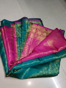 New Soft Pattu Saree With Unstitched Blouse Piece