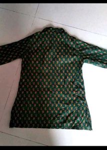 Cute Green Floral Print Dress(2-3 years)