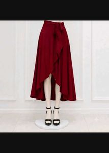 Maroon slit skirt ♥️
