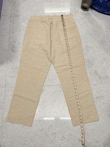 Classic Linen Beige Trousers Pant