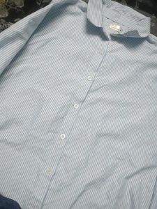 Striped Button-Up Shirt