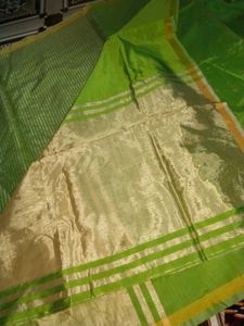 Vibrant Green Silk Saree