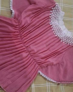 The Vintage Lace-Collar Peplum Top