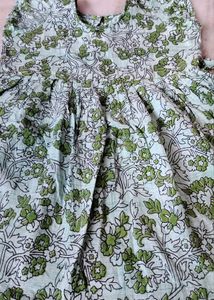 🌲☘️Cotton Kalamkari Frock for Girls