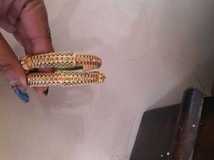 Gold-Tone Embellished Bangle Set