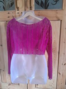 Sheer Pink Button-Up Cardigan