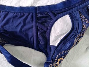 Blue Lace Bra