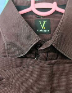 Men's Maroon Formal Shirt original