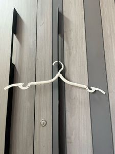 White Collapsible Hanger - 10 pcs