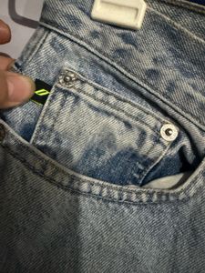 DKNY Light Wash Straight Leg Jeans