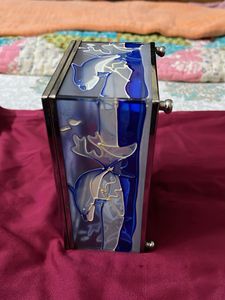 Diwali Gift - glass box Dolphin Themed handcrafted