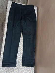 Dark Black Straight Leg Pants
