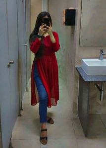 Chic Red Kurta
