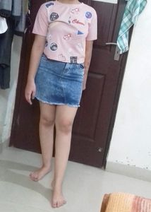 Denim Mini Skirt-every girl’s must have