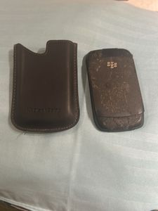 BlackBerry Phone with Leather Pouch