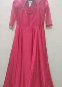 Elegant Pink Anarkali Kurta Set