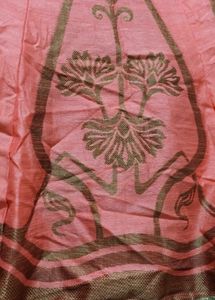 Pink Lehenga Choli with Brown Print