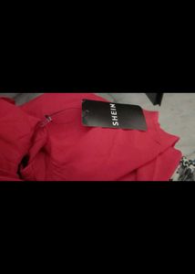 Shein relaxed fit puffed sleeve top