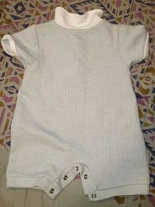 combo Baby Boy Romper with Tie