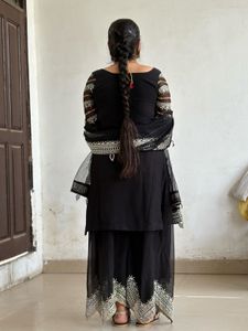 Elegant Black Kurta Set with Dupatta