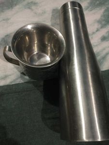 Combo Vintage Stainles Steel Water Bottle &amp; Mug S